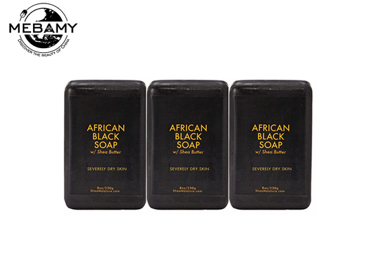 व्हाइटनिंग ऑर्गेनिक अफ़्रीकी ब्लैक साबुन हस्तनिर्मित फॉम्स वेल एंटी-बेलेमिश